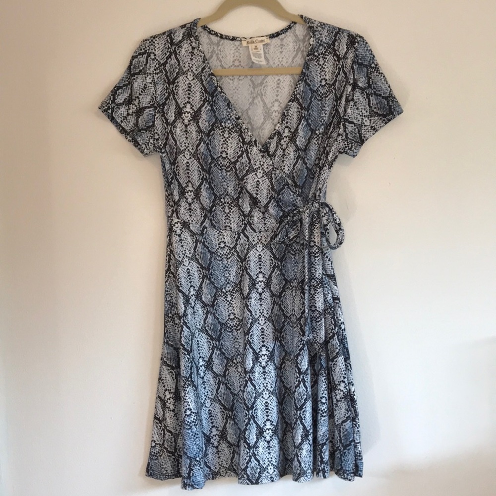 Rolla Coster mock wrap mini dress size M